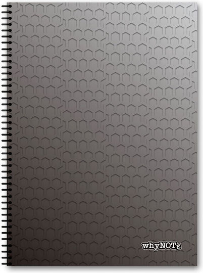 WhyNote Spiral Ruled A4 Notebook 2 Subjects Pattern (Miscellaneous Designs)