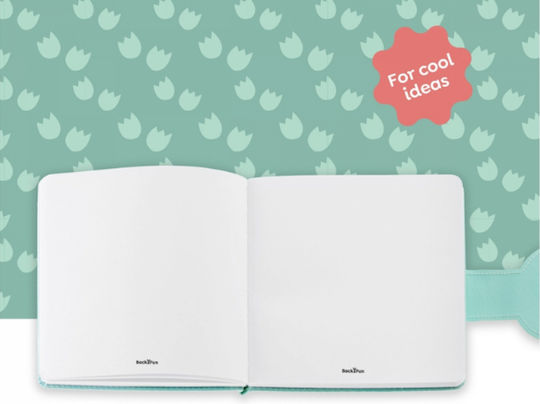 Miquelrius Padded Dinosaur Notebook 96 Sheets with White Pages White