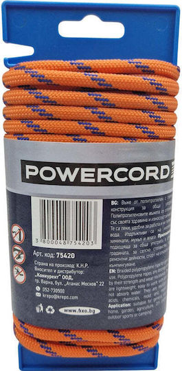 Universal Rope Powercord 6 Mm 10 M Orange