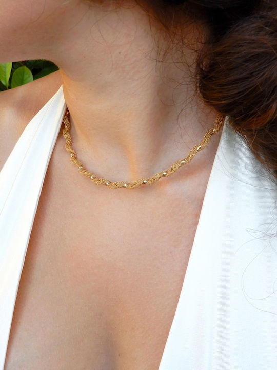 Vergoldetes Choker aus 14K Gold Vergoldetes Choker aus 14K Gold