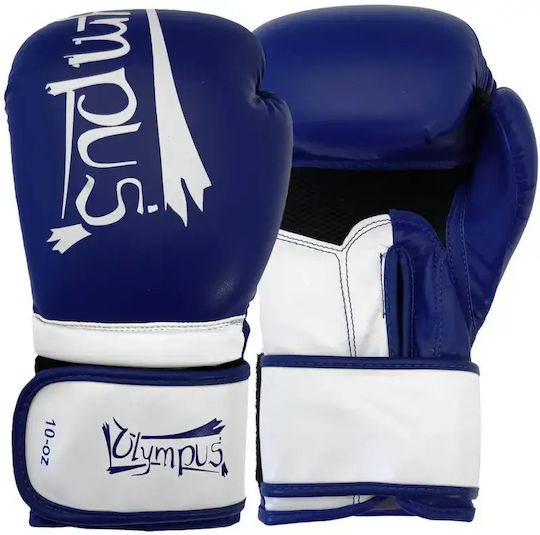 Olympus Sport 401017.10oz.Red.Black Boxing Gloves from Synthetic Leather for Competition Red