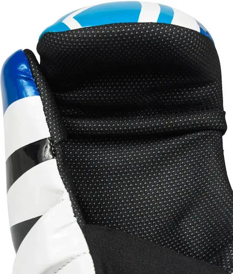 Top Ten Pointfighter 21659.XS.Blue.White Leather Boxing Gloves for Competition