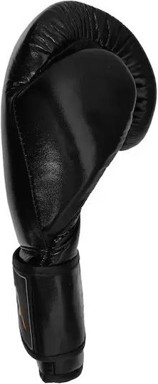 Olympus Sport 401035V.10oz.Black Boxing Gloves Leather for Competition Black