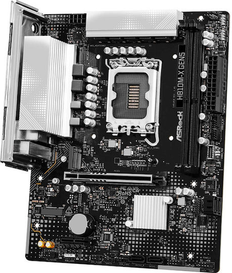 ASRock H810M-X GEN5 Motherboard Micro ATX with Intel 1851 Socket 90-MXBU90-A0UAYZ