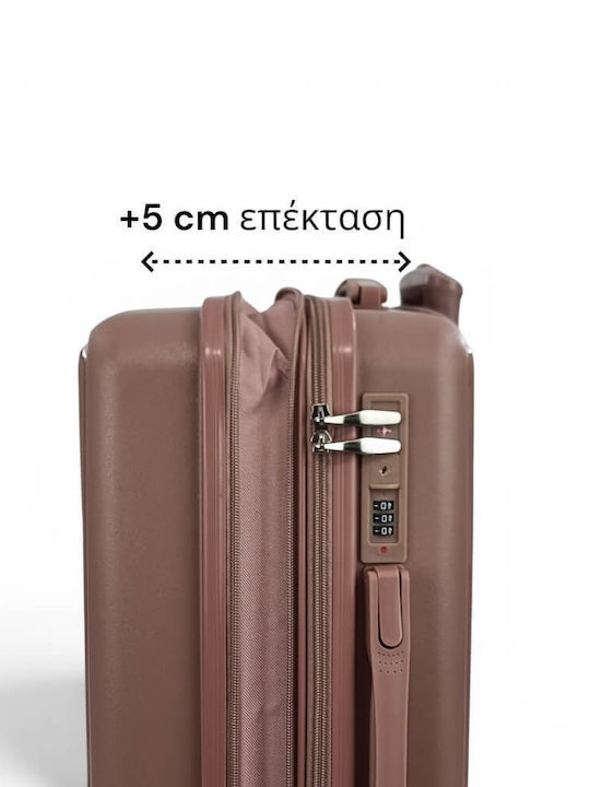 Playful Bags Cabin Hard Pink Gold Travel Suitcase 50 cm