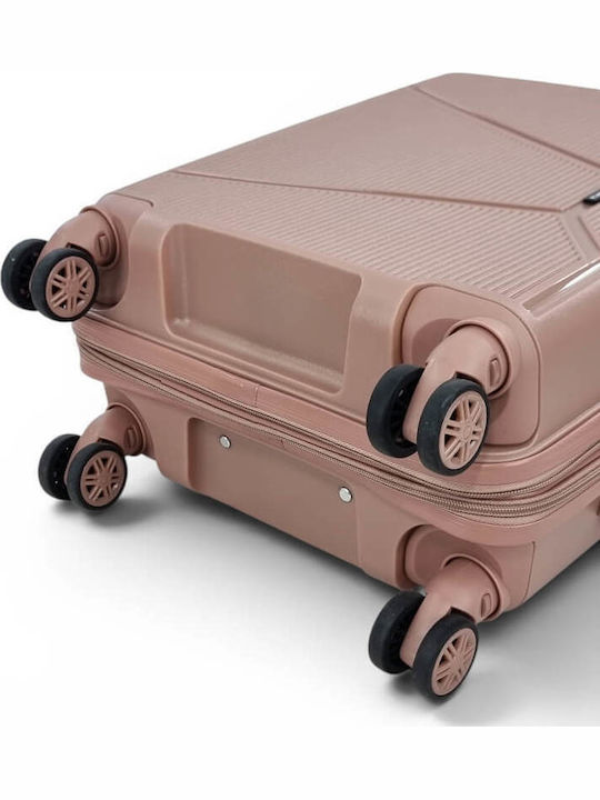 Playful Bags Cabin Hard Pink Gold Travel Suitcase 50 cm