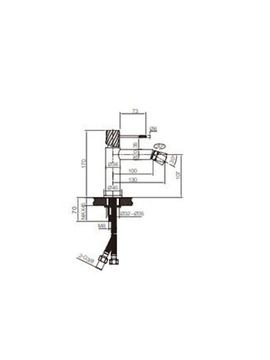 Imex Black Bidet Faucet Imex Black Bidet Faucet