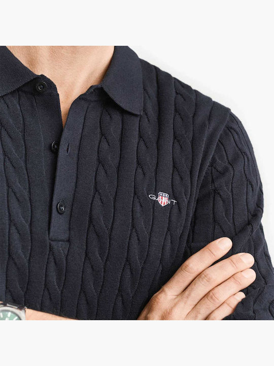 Gant Polo Sweater Dark Blue