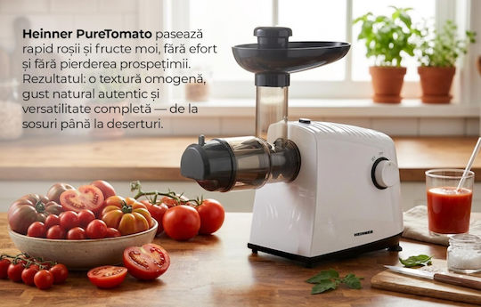 Heinner Μηχανή Άλεσης Κιμά / Ντομάτας 1340W Λευκή