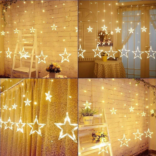 Christmas Waterproof Illuminated Plastic Star Warm White