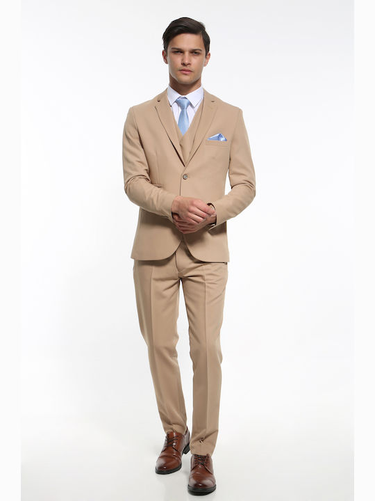 Summer Men's Groom's Suit Tabac