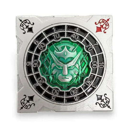 Suegao 7-in-1 Metallic Cube Spinner Dice D4-d20 Tabletop Rpg Silver Green