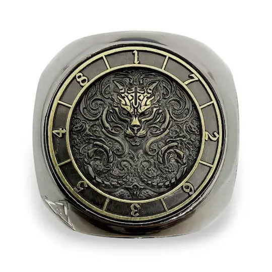 Suegao 7-in-1 Rounded Metallic Cube Spinner Dice D4-d20 Tabletop Rpg Gunsteel