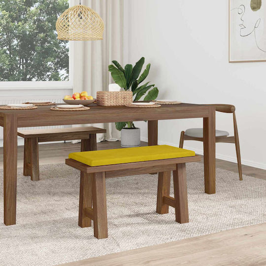 vidaXL Perna De Canapea Din Catifea Galbenă 38x80cm