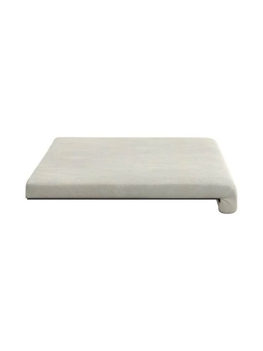 vidaXL Velvet Sofa Cushion Cream 38x60cm