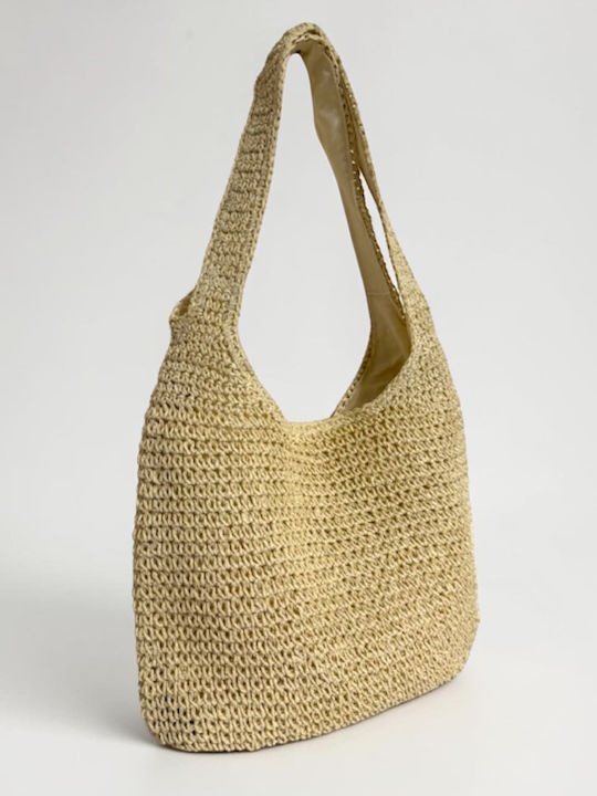 Damentasche Schulter Beige