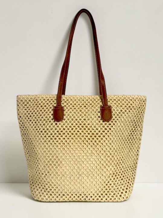 Straw Women's Shoulder Bag Beige