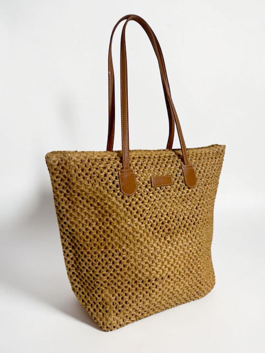 Straw Women's Shoulder Bag Brown