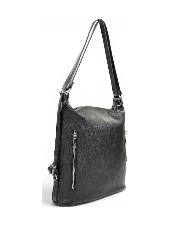 Leather Women's Shoulder Bag Black