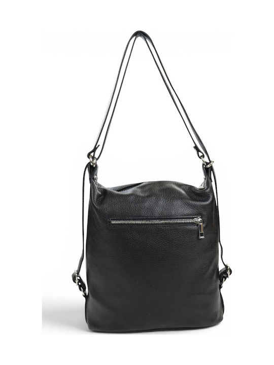 Leather Women's Shoulder Bag Black