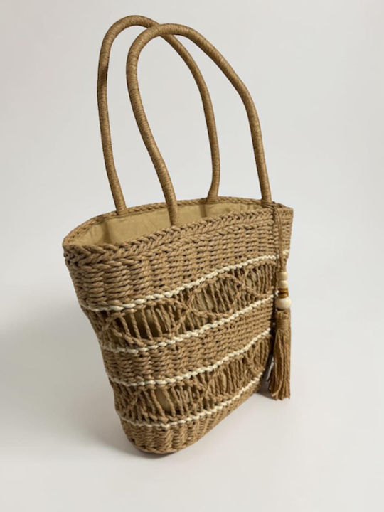 Straw Women's Shoulder Bag Brown