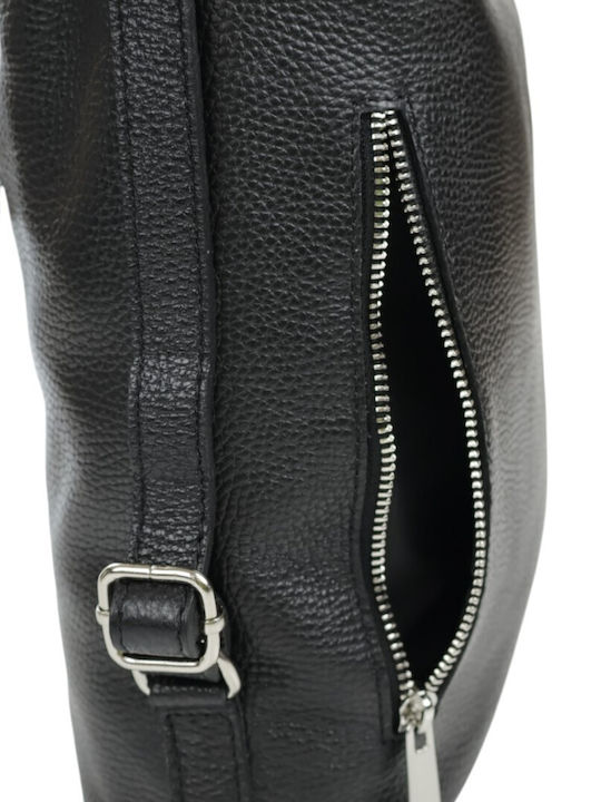 Leather Women's Shoulder Bag Black