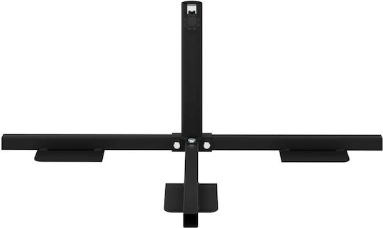 vidaXL Klappbarer Schirmständer Metallisch Schwarz 80x45x31cm