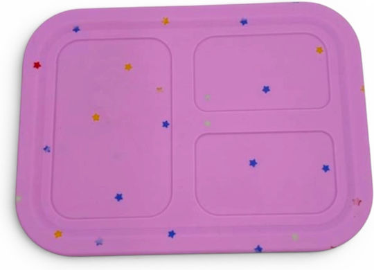 Dodo's Land Kids' Food Container Made of Silicone 0.86 Litre Pink 18.6 x 13.3 x 6.15 cm