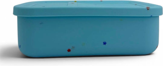 Dodo's Land Kids' Food Container Made of Silicone 0.86 Litre Blue 18.6 x 13.6 x 6.15 cm