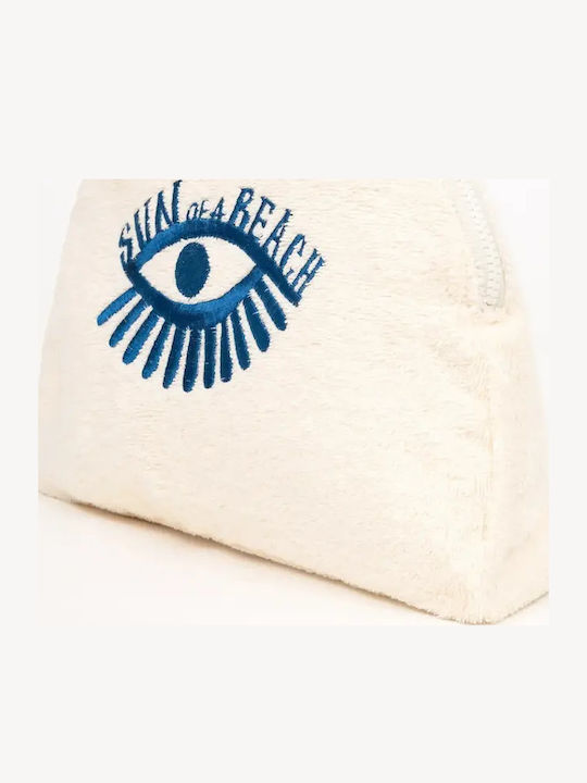 Sun A Beach Large Luna Waterproof Pouch Ecru