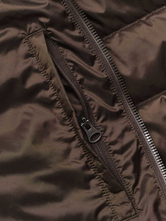 Winter Bomber Waterproof Brown Jacket