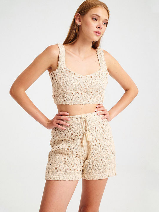 Дамско шорти Sand Beige