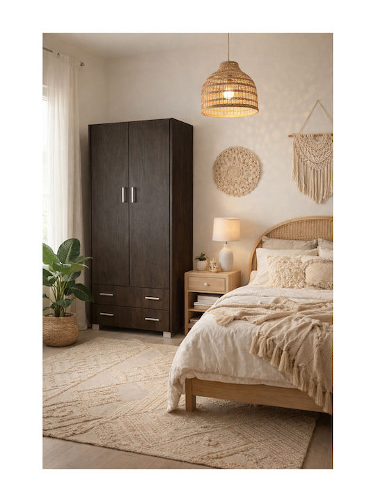 Δίφυλλη Ντουλάπα Wenge 105x50x180cm
