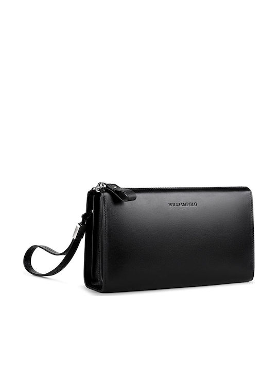 Leather Men's Handbag Black