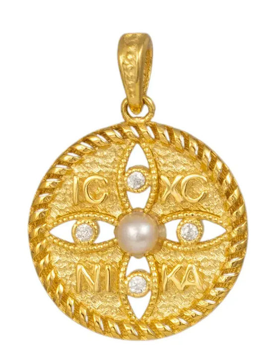 Kinder Amulette Konstantin-Münze Gold 9K
