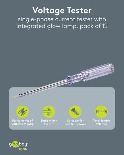 Goobay Spark Detecting Electrician Screwdriver Long with Length 190mm