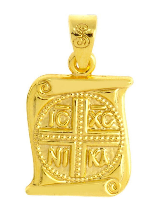Senzio Belibasakis Charm Talisman Constantine from Gold 9 K