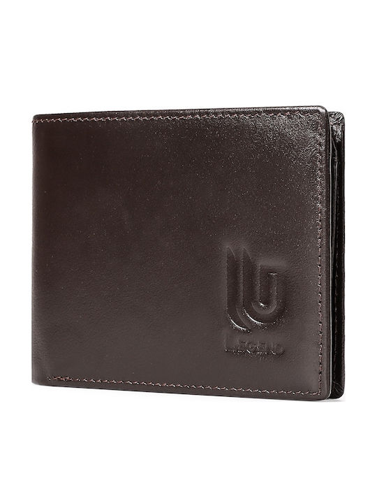 Δερμάτινο Ανδρικό Πορτοφόλι με RFID Καφέ