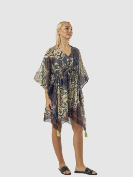 Verde Women's Beach Caftan Black
