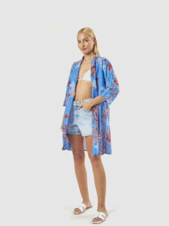 Verde Beach Caftan Blue