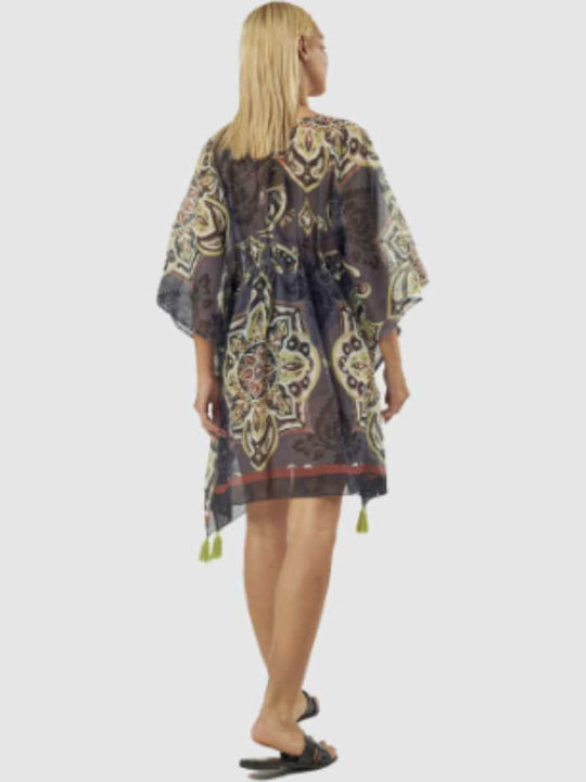 Verde Women's Beach Caftan Black