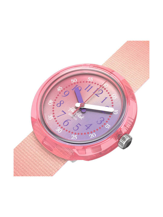FlikFlak Quench In Pink Kids Watch Pink with Fabric Strap