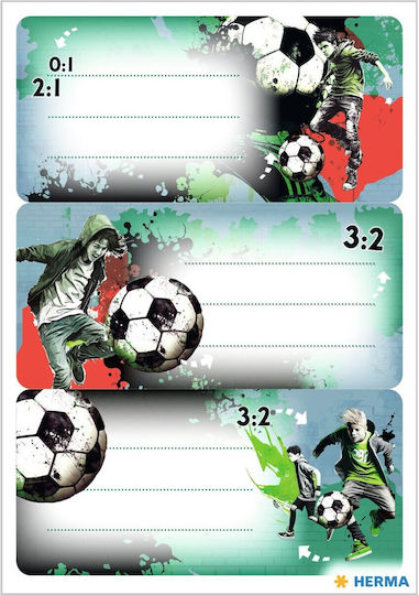 Herma Street Soccer Ετικέτες Τετραδίων 9τμχ