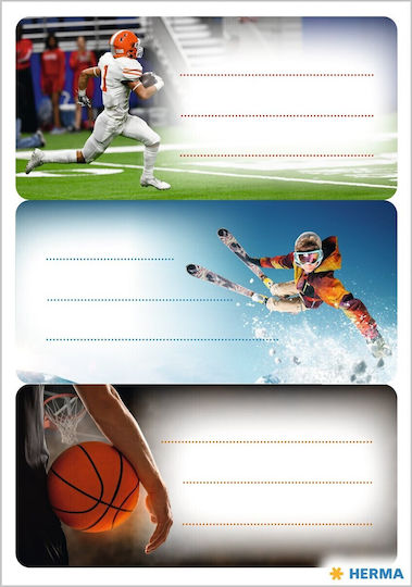 Herma Sports Ετικέτες Τετραδίων 9τμχ