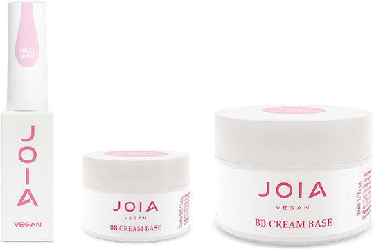JOIA Vegan Vegan Nagellack Lang anhaltende Politur Schnelltrocknend Milky Rosa 15ml