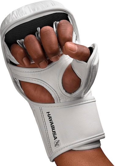 Sparring MMA-Handschuhe Hayabusa T3 7oz Hybrid Handschuhe Weiße Schwarze