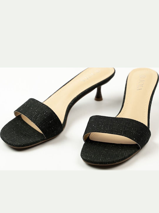 Fabric Sandals Black