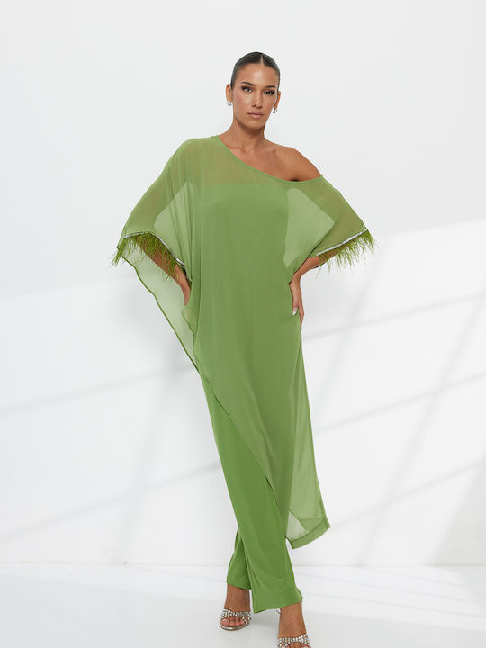 Damen Jumpsuit Asymmetrisch