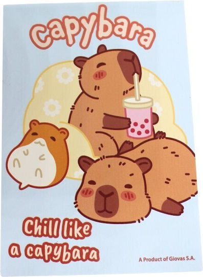 Σχολικο Σετ Μπλοκακι Gim Capybara-happy Life 300-17755