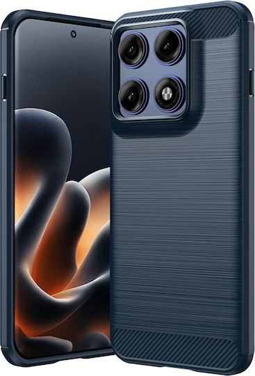 Techsuit Bumper Carbon Din Silicon / Plastic Albastru Motorola Edge 70 Pro